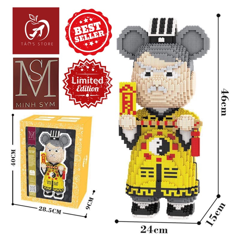 Bộ Láp Ráp Nhân Vật Đạo Sĩ Độc Quyền Minhsym 46cm