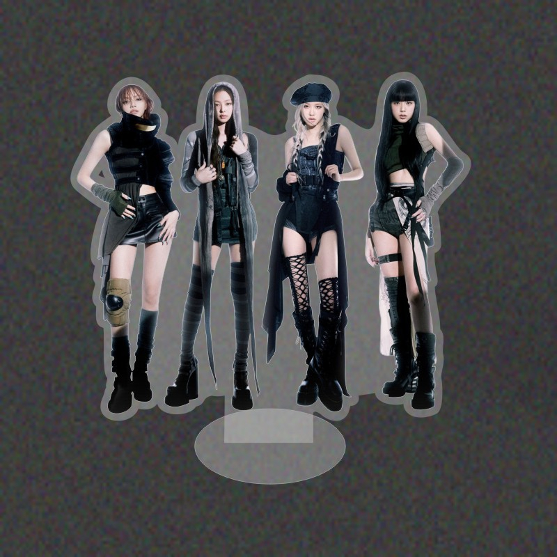 Giá Đỡ Hai Mặt Bằng Acrylic Để Bàn Nhóm Nhạc Blackpink Mẫu 2( có quà tặng )