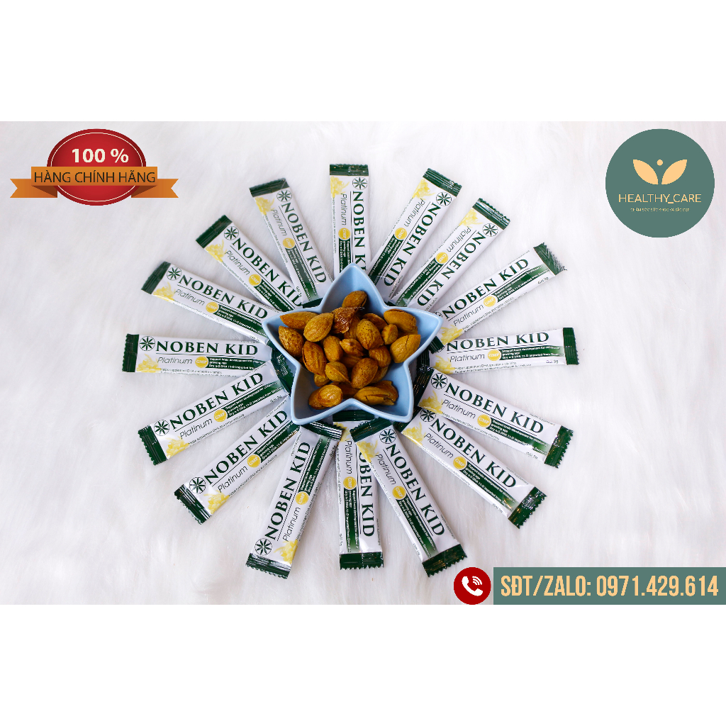 Combo 2 NOBEN KID Cốm Trí Não  - Giúp Bé Thông Minh, Tăng Khả Năng Ghi Nhớ, Phát Triển Trí Não