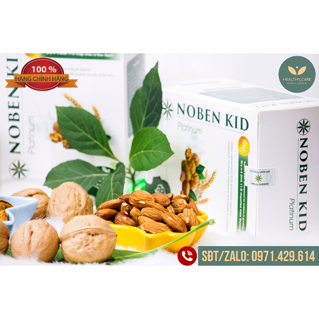 Combo 5 NOBEN KID Cốm Trí Não   - Giúp Bé Thông Minh, Tăng Khả Năng Ghi Nhớ, Phát Triển Trí Não