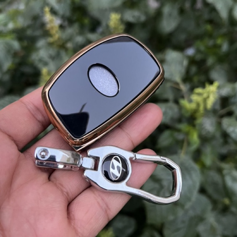 Bọc chìa khoá huyndai i10,tucson,elantra thông minh silicon đen vào cao cấp