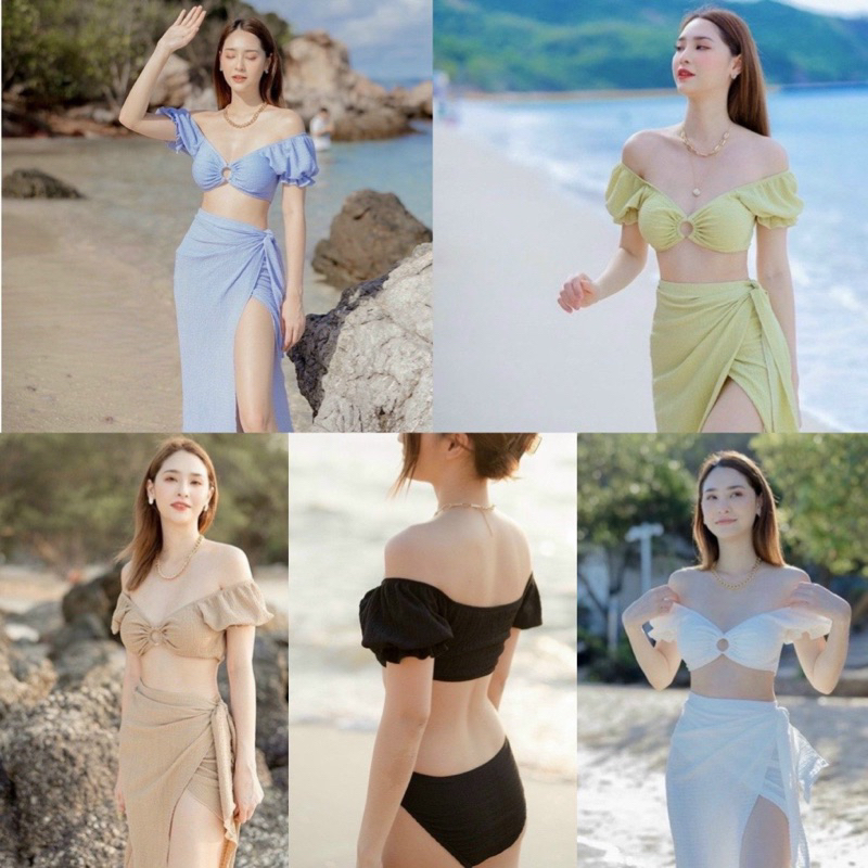 (SET BIGSIZE 50KG ĐẾN 90KG ) set bikini 3 món khăn quấn