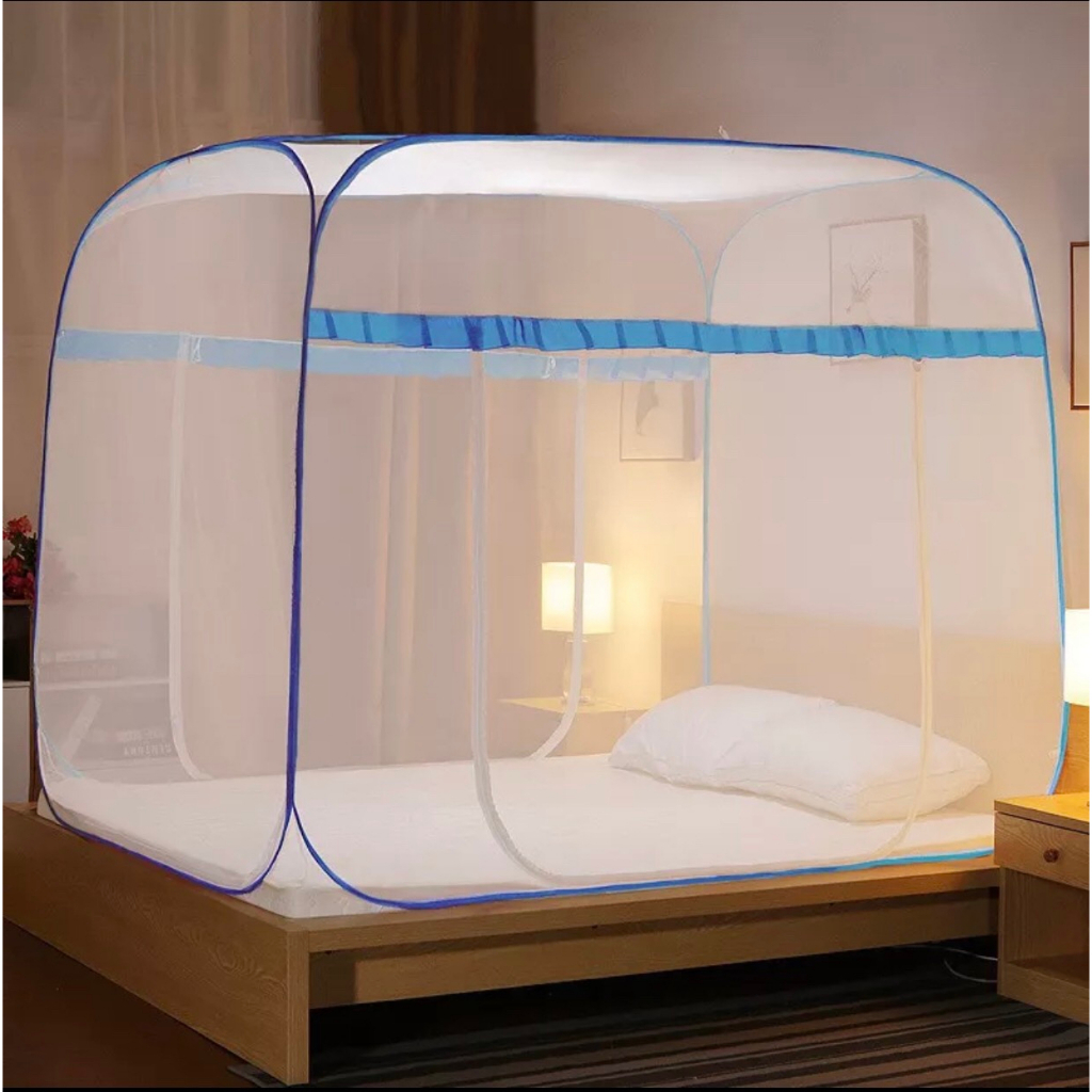 Màn Chụp Tự Bung Người Lớn Đỉnh Vuông, Đỉnh Chóp - Mùng Chụp Tự Bung Gấp Gọn Tiện Dụng - Hàng Xưởng Bảo Hành 12 Tháng