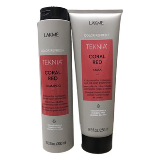 Combo Dầu gội / Hấp bổ sung hạt màu cho tóc Lakme Teknia Color Refresh 300ml/250ml
