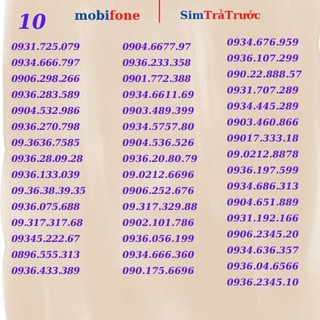 Sim trả trước mobifone , số đẹp đăng ký được các gói cước siêu ưu đãi lớn. c90n, c120n, c120, DTHN