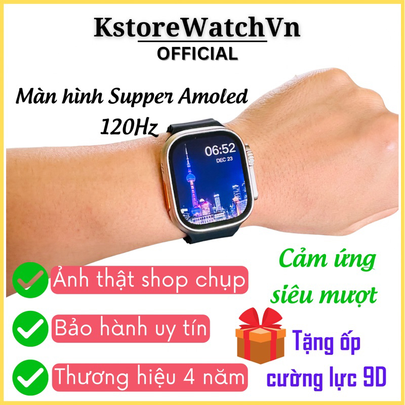 Đồng Hồ Thông Minh HK8 PRO MAX Màn Hình Supper Amoled 2.12 Inch Siêu Tràn Viền Cân Đối Hỗ Trợ La Bàn Theo Dõi Sức Khỏe