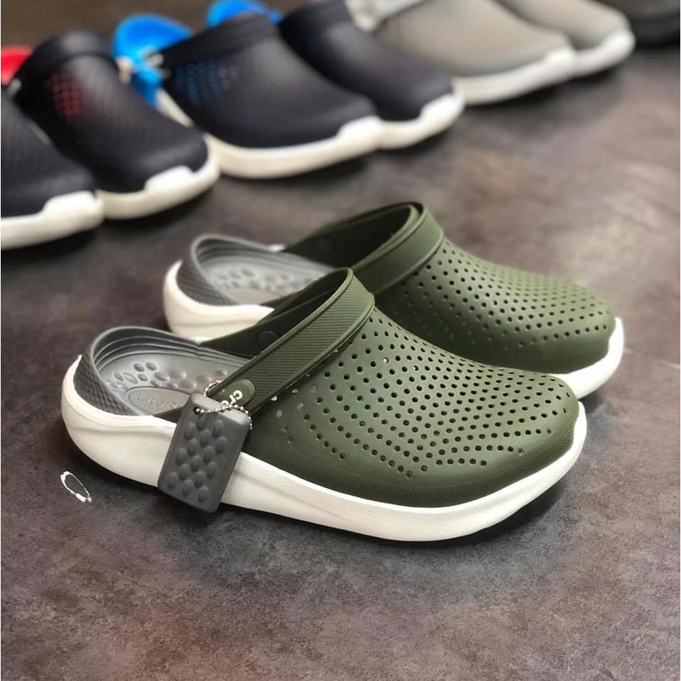 Dép sục nhựa bít đầu liter màu ghi vàng không hôi chân , êm  mềm, bám sàn , dành cho nam nữ