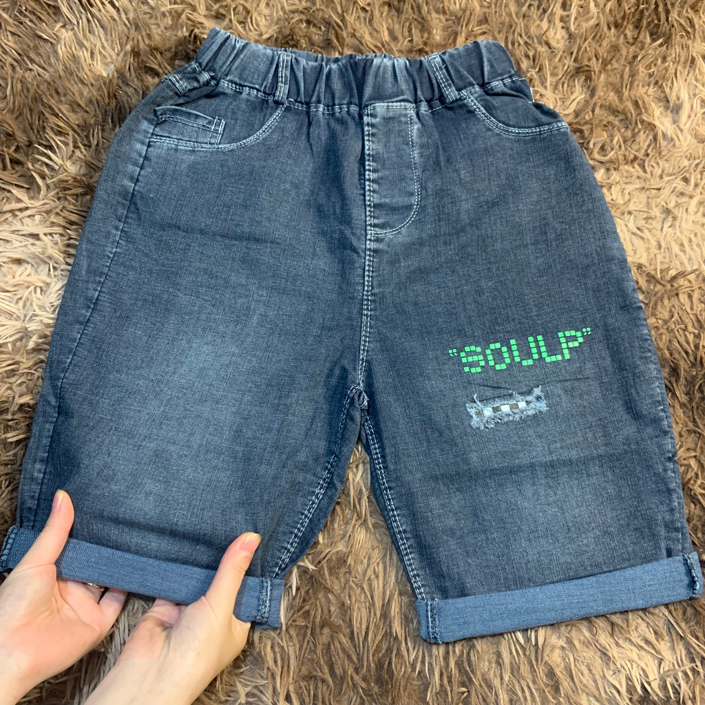Quần short Jean bé trai  Size  Thời trang Xuân Hè Hottrend 2023 cho bé trai
