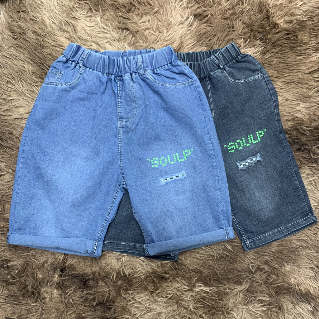 Quần short Jean bé trai  Size  Thời trang Xuân Hè Hottrend 2023 cho bé trai