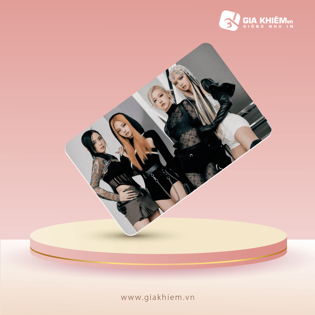 Card bơi BLACKPINK  Card nhựa dày như thẻ ATM CCCD