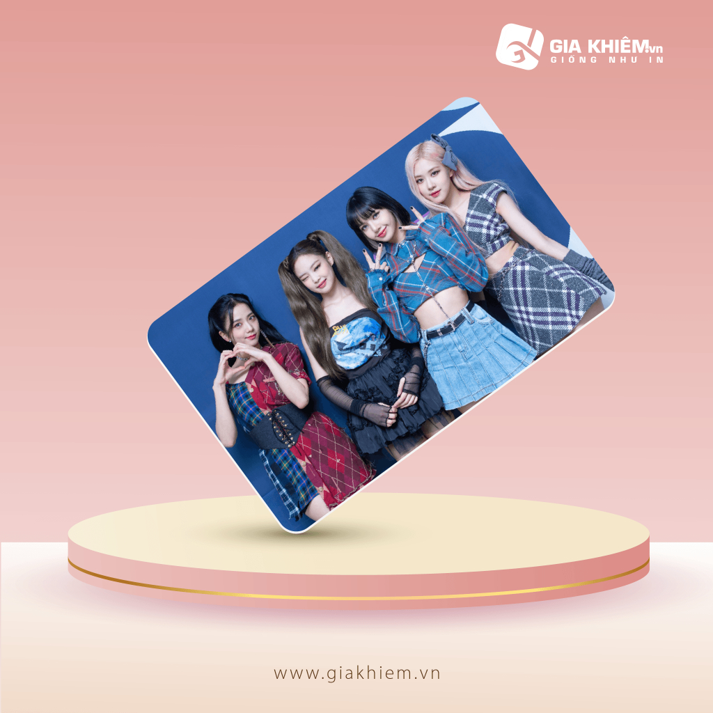 Card bơi BLACKPINK  Card nhựa dày như thẻ ATM CCCD