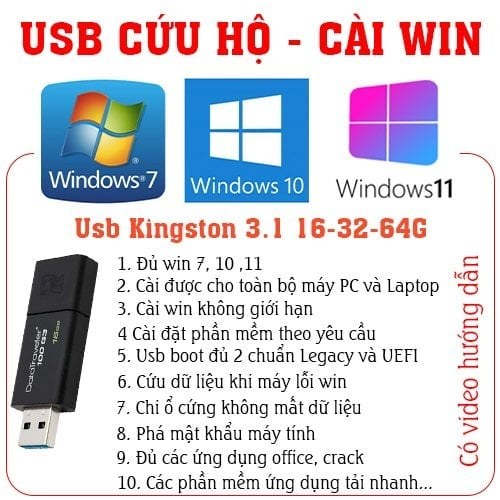 USB cài Win7-10-11 - Chỉ cần Next Next là xong