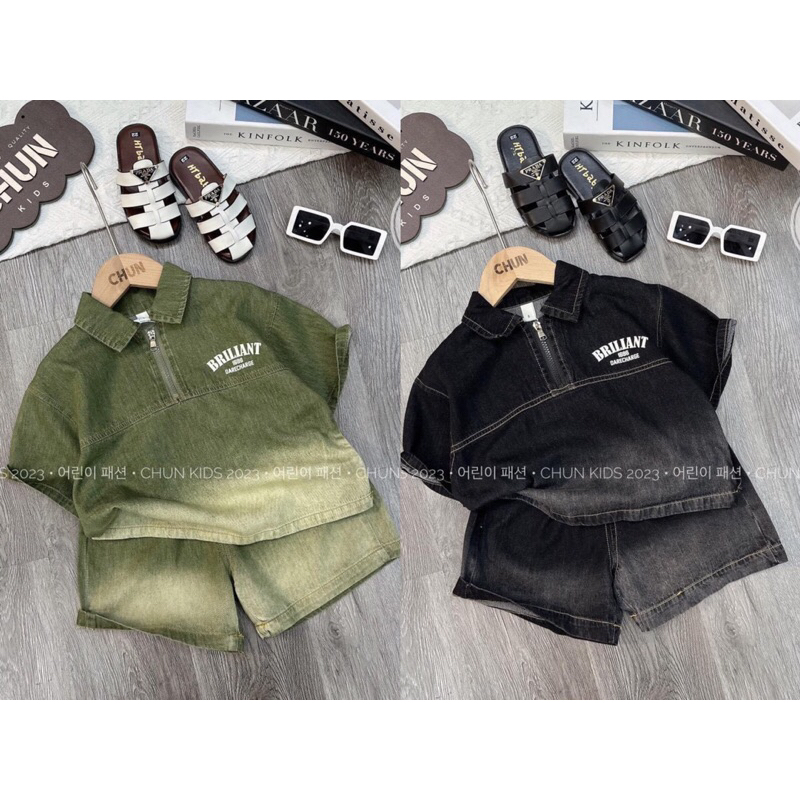 Set denim loang mẫu mới cho trai iu