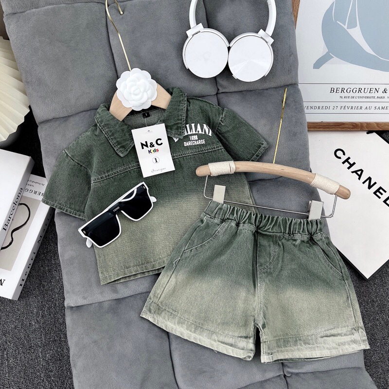 Set denim loang mẫu mới cho trai iu