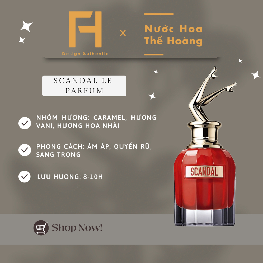 Nước hoa nữ JPG Scandal Le Parfum (NEW) EDP chiết 10ml, 20ml - Nước Hoa Thế Hoàng