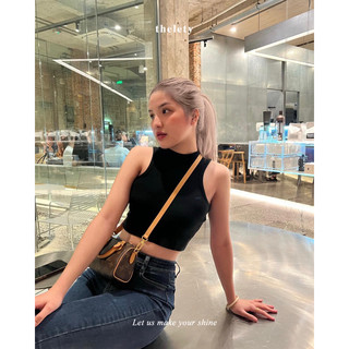 Áo Croptop Cổ Lọ Sát Nách BASIC CROPTOP | 𝐭𝐡𝐞𝐥𝐞𝐭𝐲