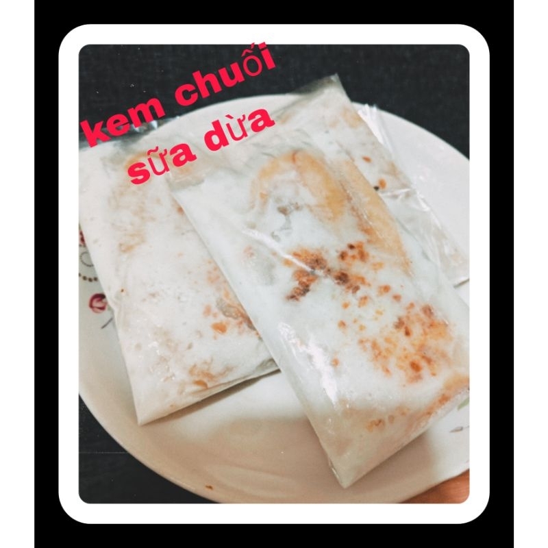 Kèm Chuối Sữa Dừa Vị Truyền Thống Nhà Làm Set 10C