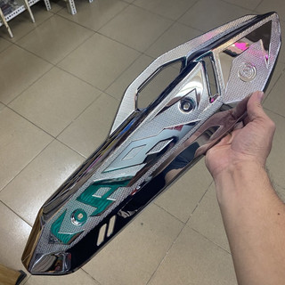 Ốp pô, che pô ab, air blade 2023 crôm hàng dày