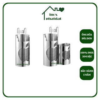Ống đựng đũa muỗng Inox 304 PHÁT ĐẠT, giá để đũa, hộp để đũa thìa inox cao cấp, ống đũa quả táo (SP093.097)