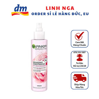 Nước hoa hồng Garnier Skin , nước cân bằng da chai dạng xịt - Nội địa Đức