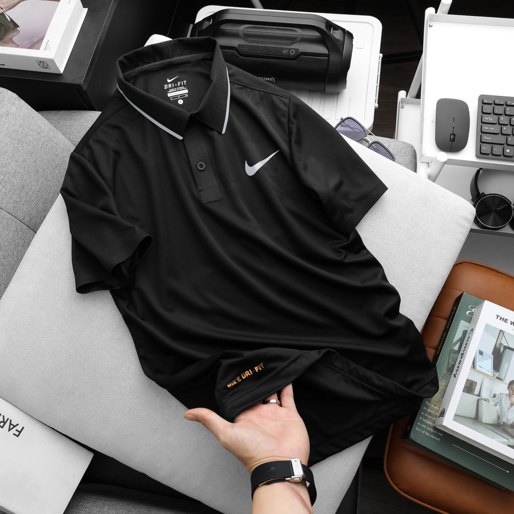 Áo thun đánh golf, áo polo thể thao cổ trụ cao cấp, chất liệu thun dệt kimsiêu mịn mát PL12