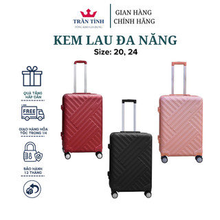 Vali du lịch cao cấp size 20, 24 có khóa bảo mật