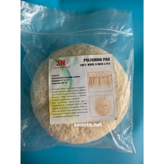 Phớt lông cừu nguyên chất 8inch ngành đánh bóng ô tô xe máy