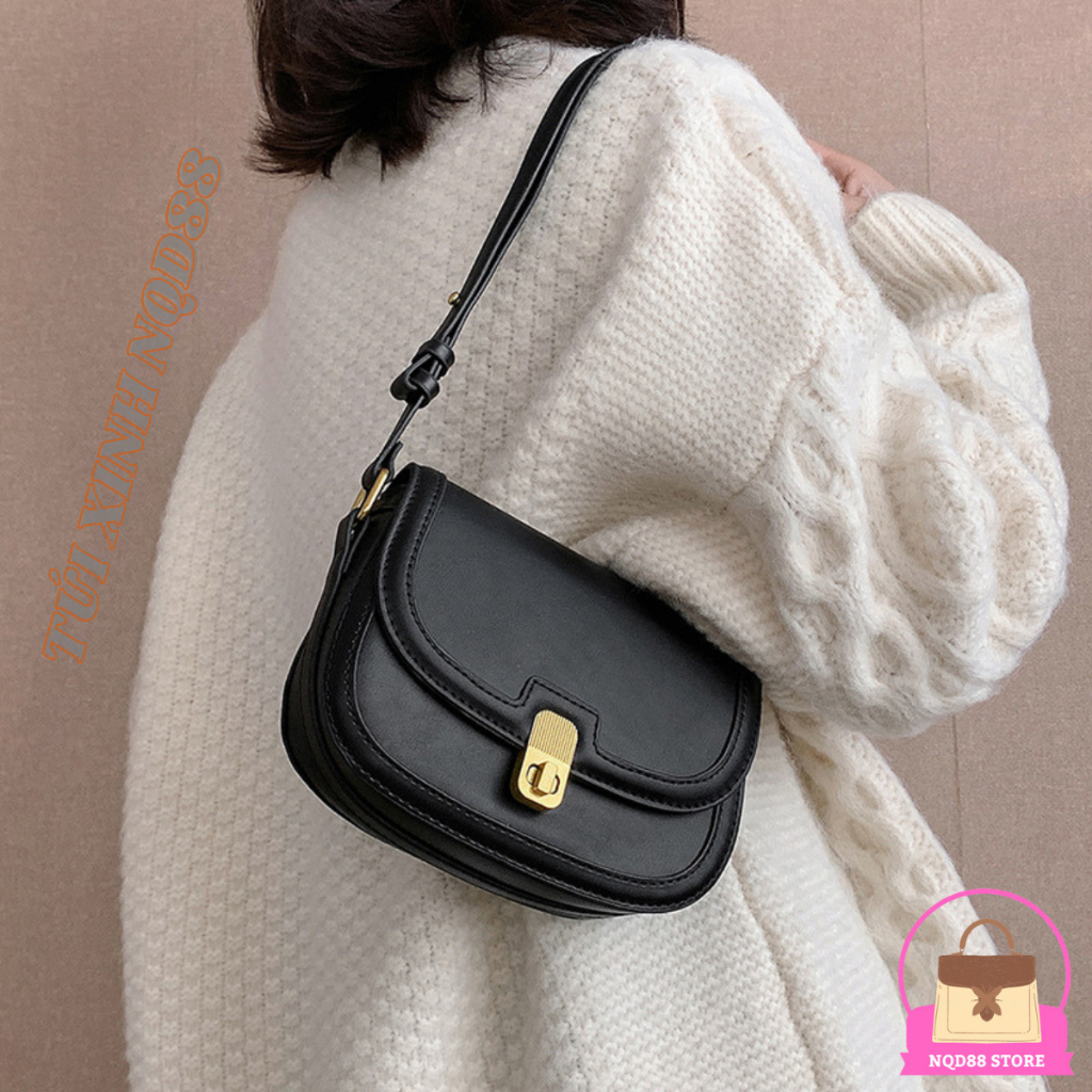 Túi xách nữ Túi đeo chéo đeo vai da trơn khoá xoay phong cách trẻ trung TX39