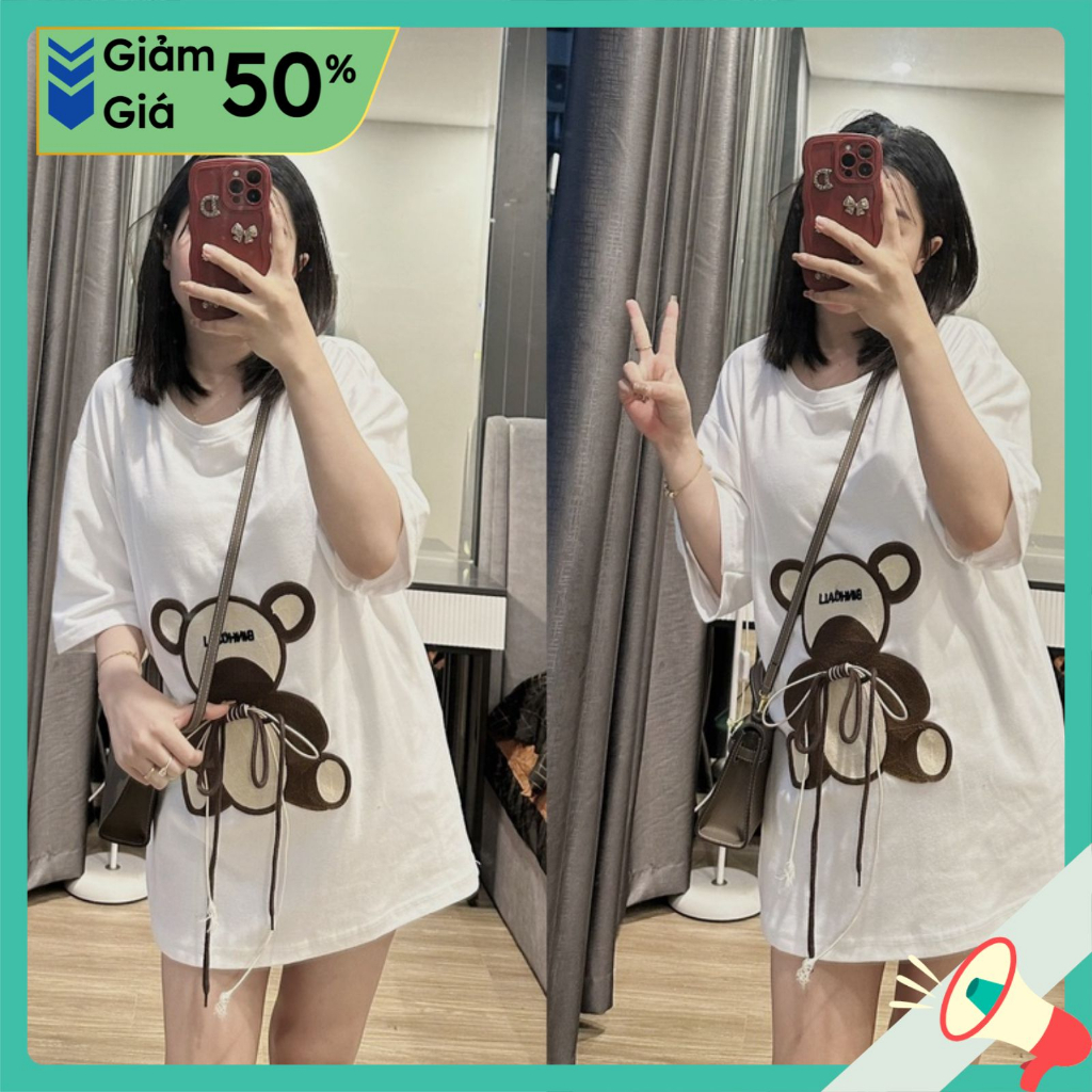Áo thun nữ nam tay lỡ form rộng Oversize Unisex chất cotton siêu đẹp vải dày dặn mẫu hot 2023 | BigBuy360 - bigbuy360.vn