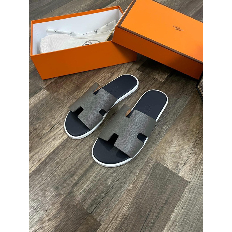 !! Dép lê Hm nam !! dép lê da nam , hàng SC đế gỗ có sẵn , full box bill đầy đủ