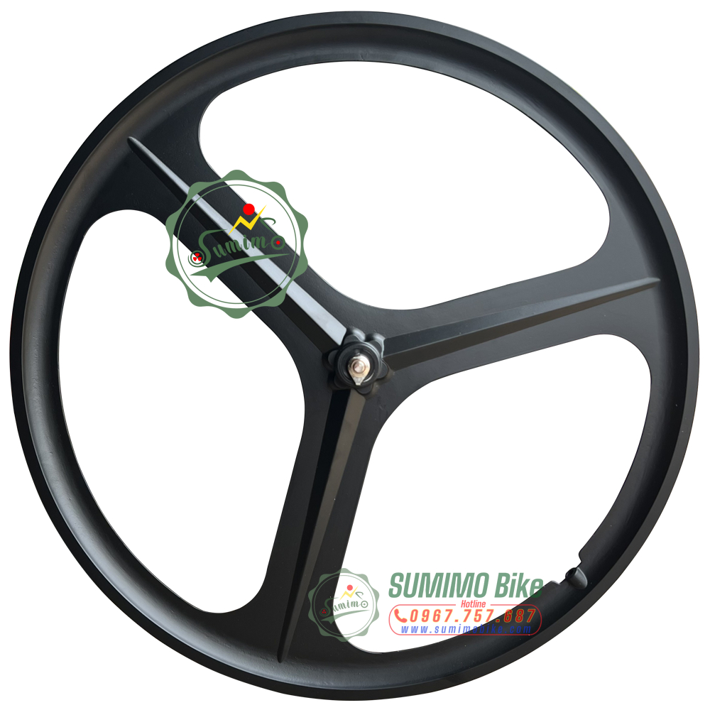 Bánh 3 đao 700c có gân cho xe đạp Fixed Gear
