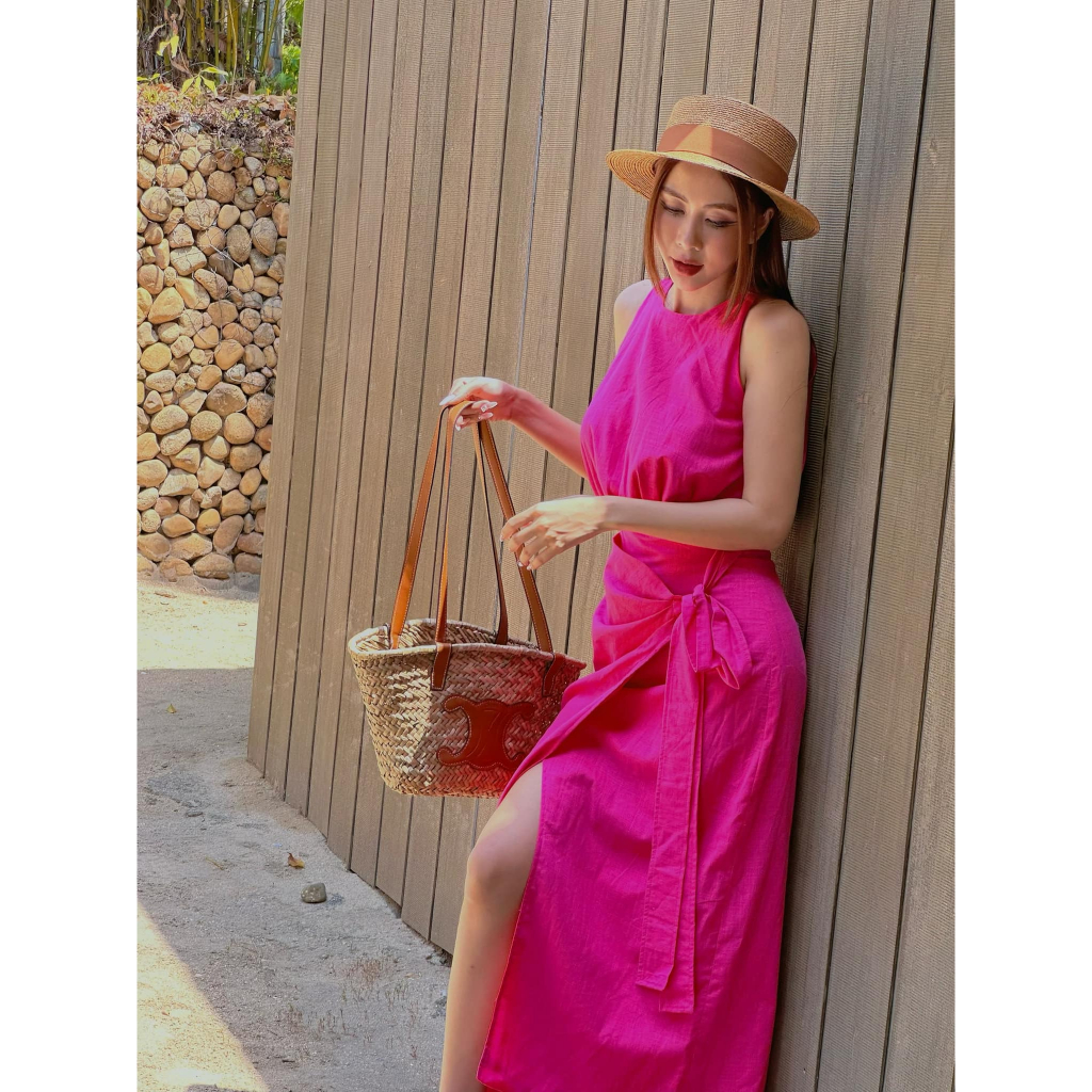 Đầm Ashley đũi thô vạt xẻ - TKCC
