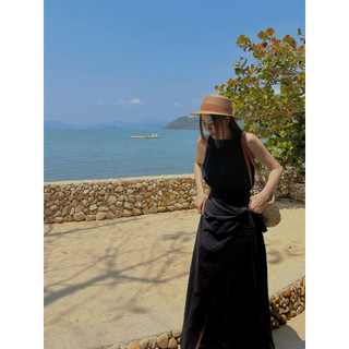 Đầm Ashley đũi thô vạt xẻ - TKCC