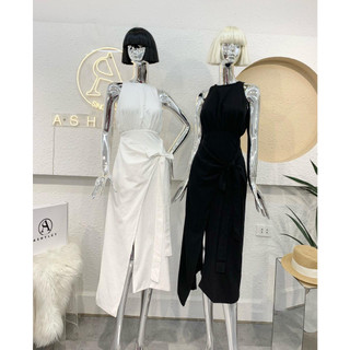 Đầm Ashley đũi thô vạt xẻ - TKCC