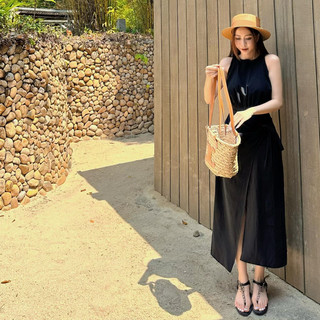 Đầm Ashley đũi thô vạt xẻ - TKCC