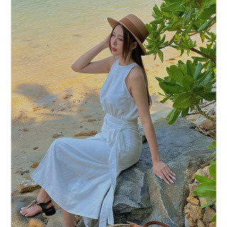 Đầm Ashley đũi thô vạt xẻ - TKCC