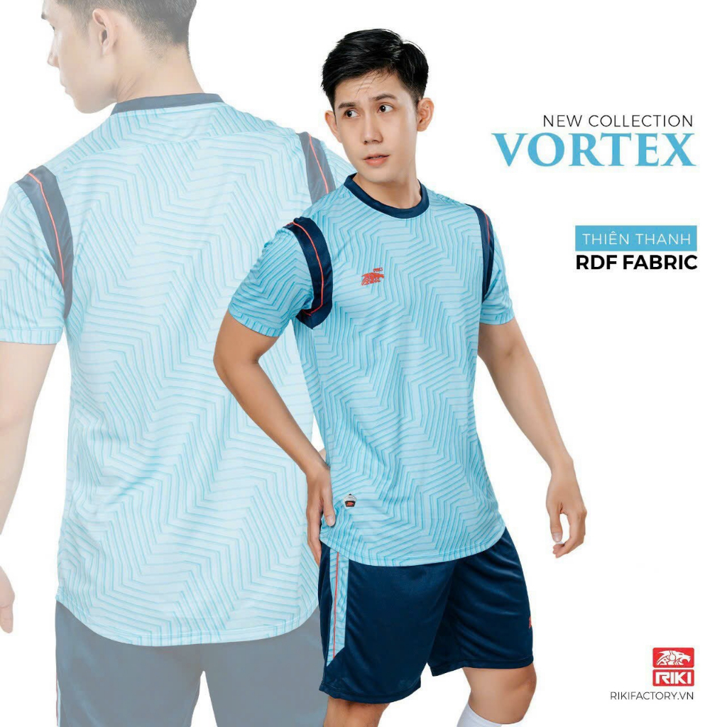 Bộ Quần Áo Thể Thao Bóng Đá Tự Thiết Kế Riki Vortex Cao Cấp