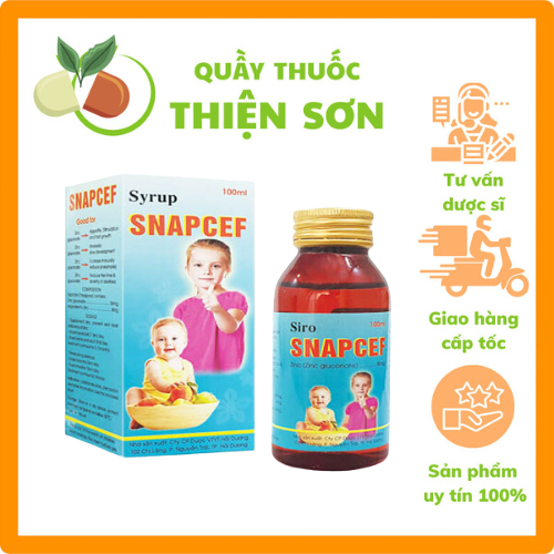 Siro Snapcef (chai 100ml) - Bổ sung kẽm hiệu quả cho cơ thể Thiện Sơn