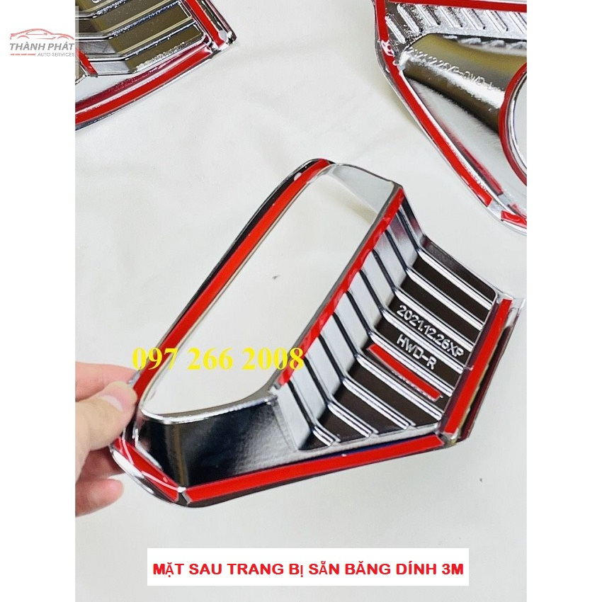 XPANDER 2022-2023, Ốp Viền Đèn Gầm Trước Và Sau Xe Mitsubishi Xpander 2022-2023 Mạ Crome Cao Cấp