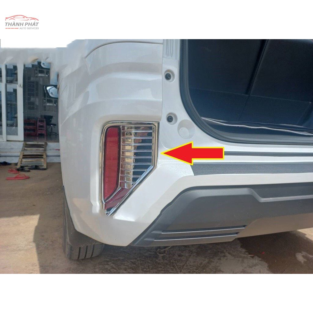 XPANDER 2022-2023, Ốp Viền Đèn Gầm Trước Và Sau Xe Mitsubishi Xpander 2022-2023 Mạ Crome Cao Cấp