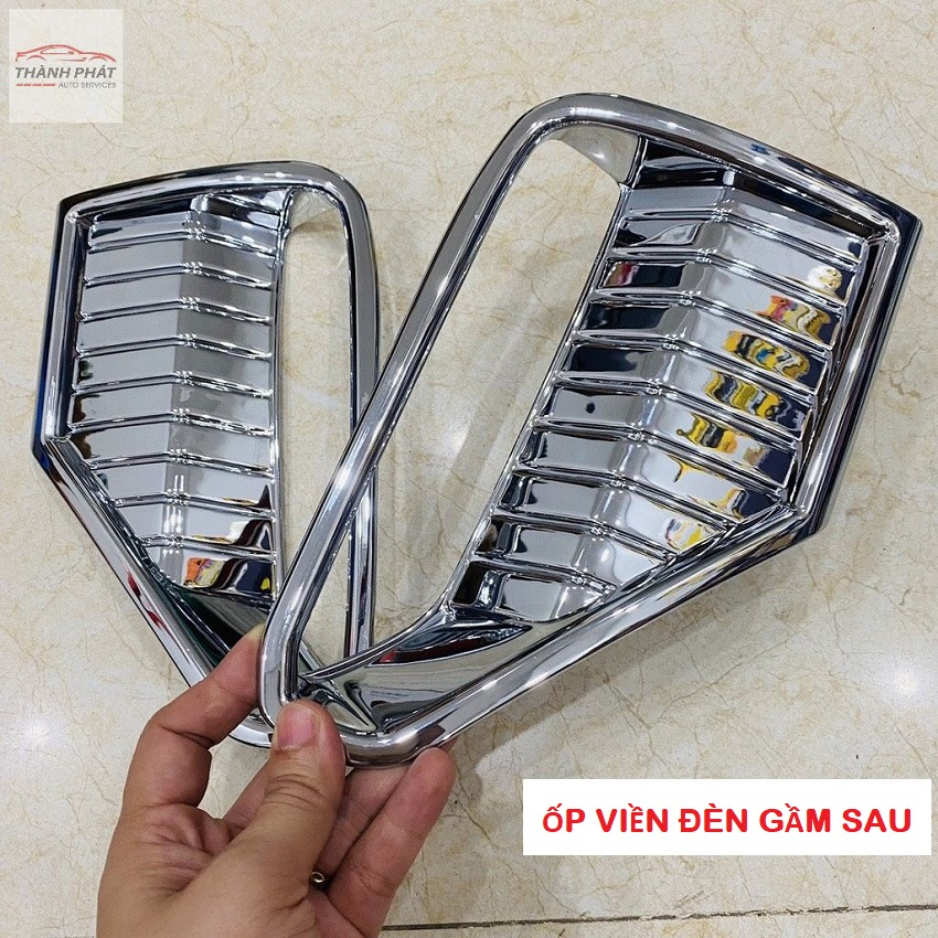 XPANDER 2022-2023, Ốp Viền Đèn Gầm Trước Và Sau Xe Mitsubishi Xpander 2022-2023 Mạ Crome Cao Cấp