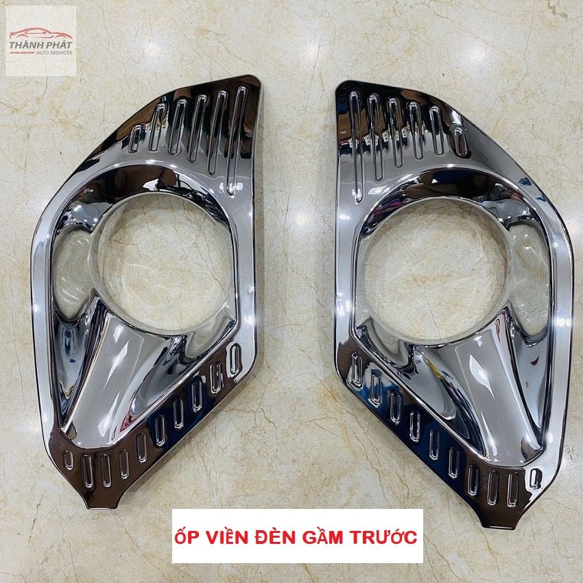 XPANDER 2022-2023, Ốp Viền Đèn Gầm Trước Và Sau Xe Mitsubishi Xpander 2022-2023 Mạ Crome Cao Cấp