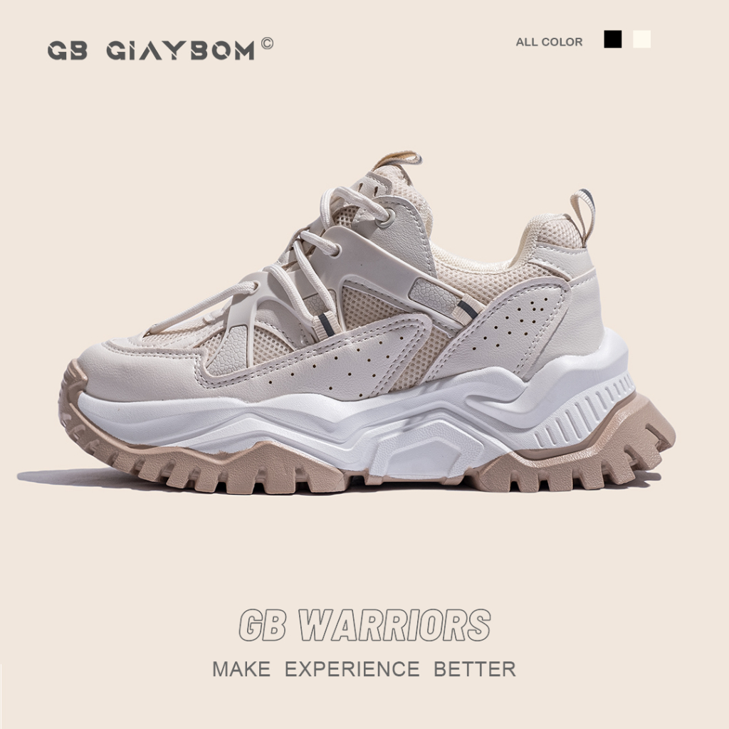 Giày Sneaker Nữ Đế Cao Êm Thích Hợp Mang Đi Làm, Đi Học, Chơi Mới Nhất GiayBOM GB B1584