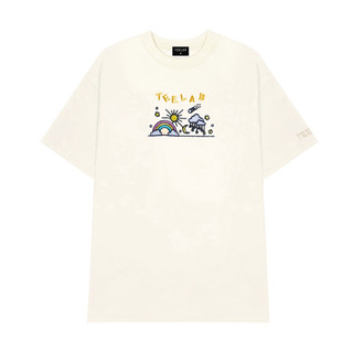 Áo Phông TEELAB Nam Nữ Unisex Hoạ Tiết Rực Rỡ, Áo Thun Tay Lỡ Thời Trang Nam Nữ Phối Đồ Cực Chất