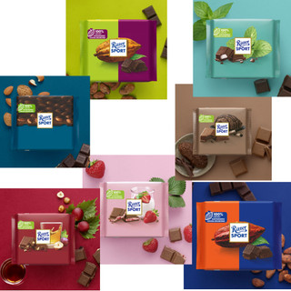 Combo 02 Socola Ritter Sport: nhiều loại