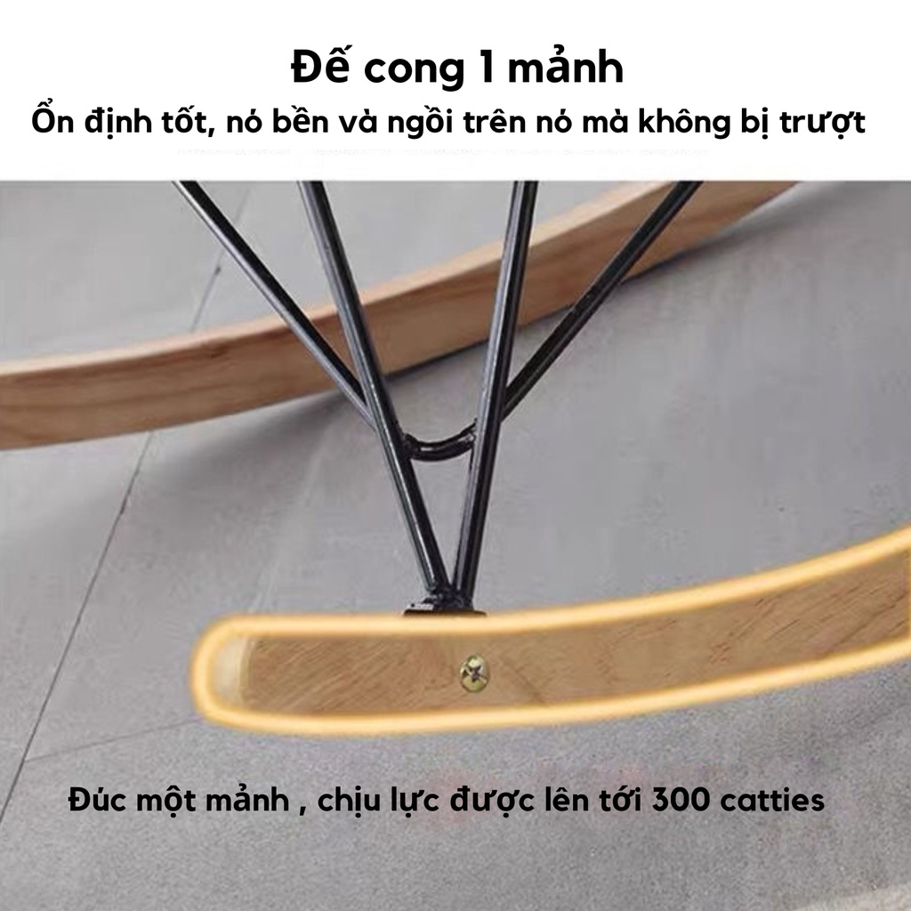 Ghế sofa đơn bập bênh thoải mái nằm thư giãn đọc sách, chất liệu da cao cấp, tặng kèm đôn gác chân-New House City