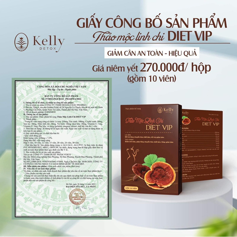 Giảm cân Diet vip dạng viên
