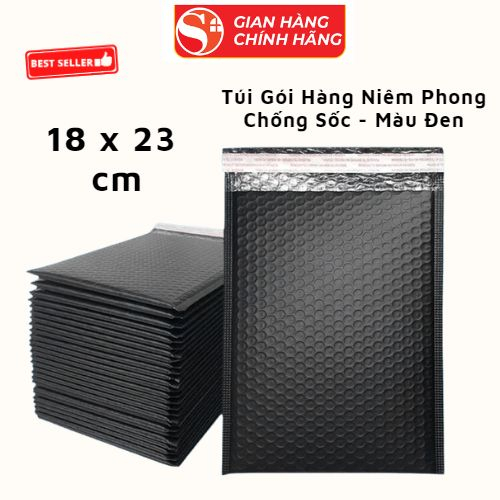 Túi Gói Hàng Chống Sốc Niêm Phong Túi Bóng Khí Chống Sốc, Chống Nước Đựng Phụ Kiện - Size 18x23