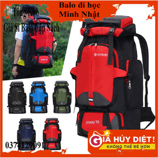 Ba lô leo núi dung tích lớn 70l siêu nhẹ chống thấm nước đa năng phong cách mới- balo đi phượt leo núi