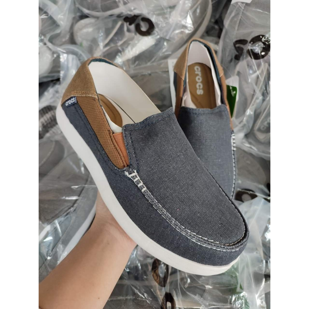 GIÀY VẢI  CROSS WALU  CANVAS LOADFER CHỐNG HÔI CHÂN CHO NAM MÀU NAVY ĐỎ